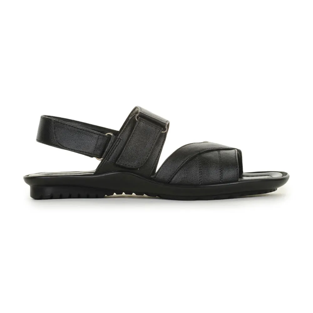 Coolers Formal (Black) Sandals For Men LAF-202 By Liberty Closed Toe Slide Sandals