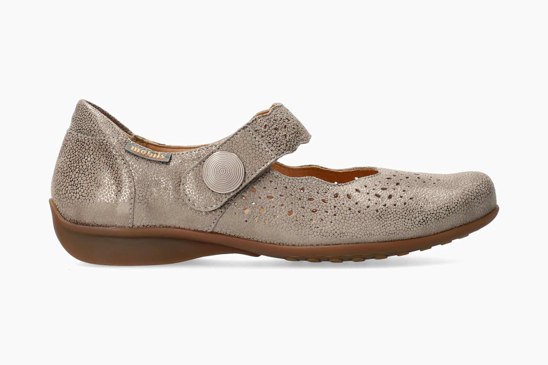 Fabienne - Dark Taupe Slip-on Shoes No Laces