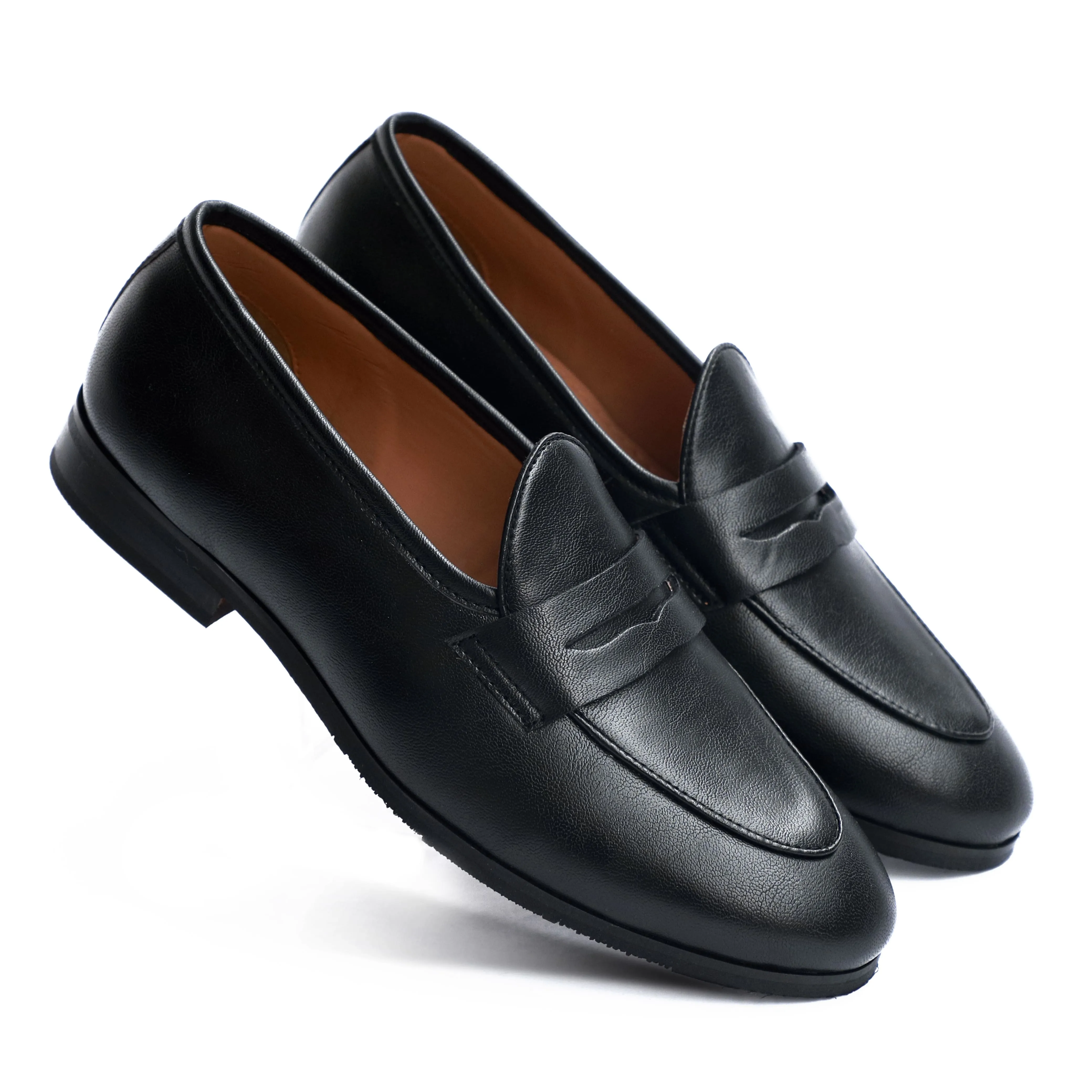 Slip On Swim Shoes NICHE Elegant Black Penny Loafers