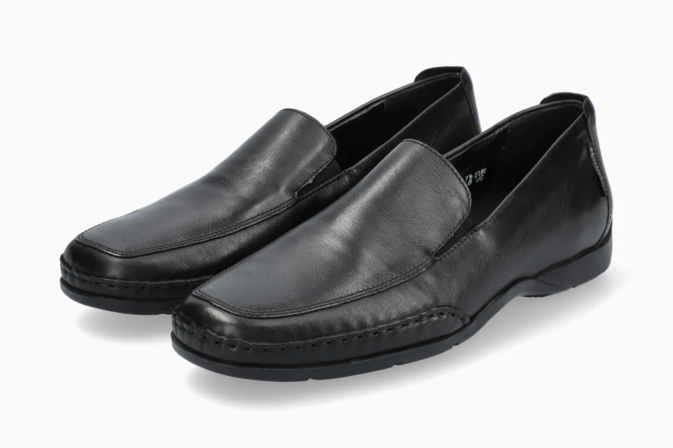 Edlef - Black Faux Fur Slip Ons