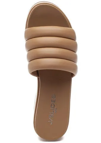 puff band wedge slide European Walking Sandals