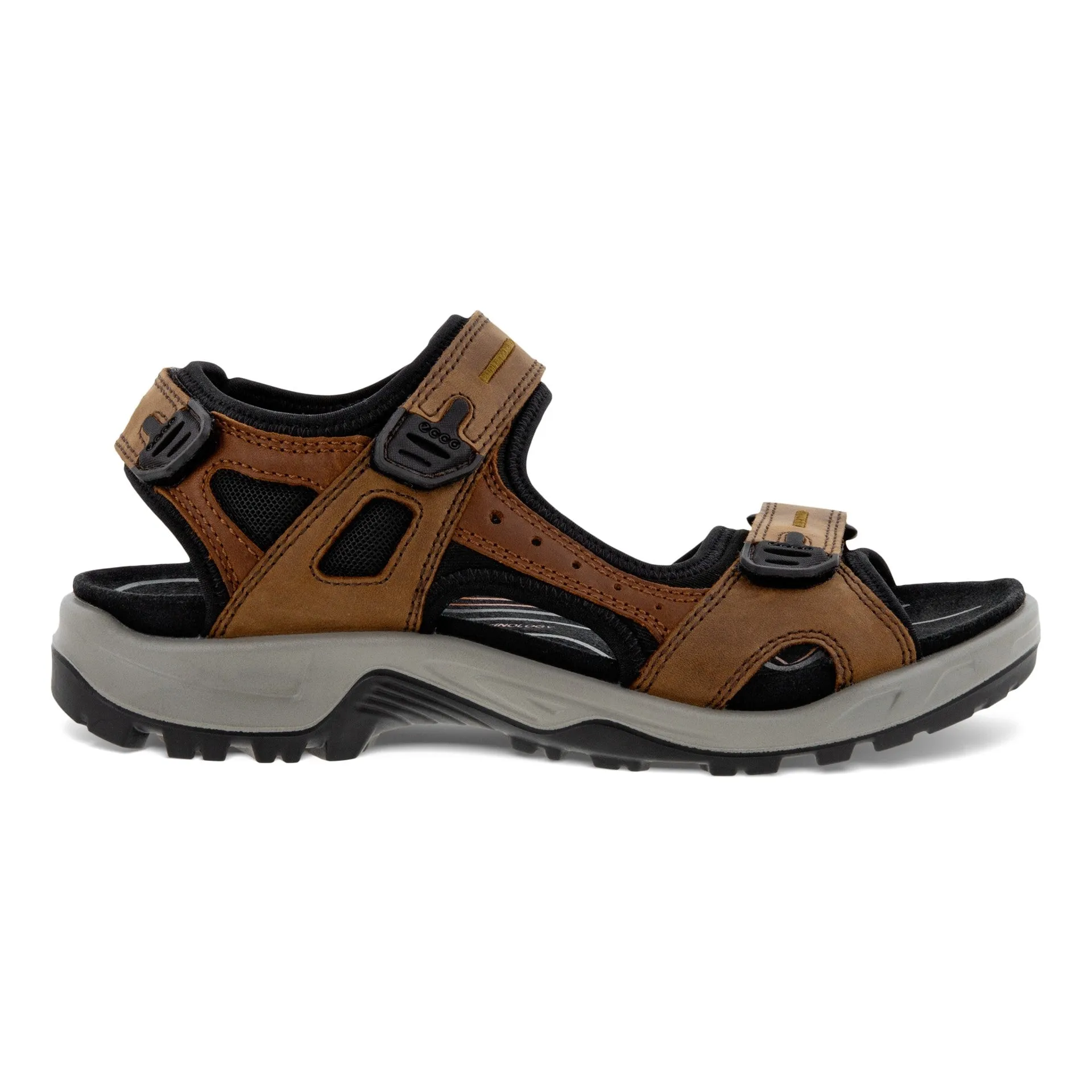 ECCO YUCATAN MEN BROWN - 06956456401 MEN'S Wedge Floral Sandals