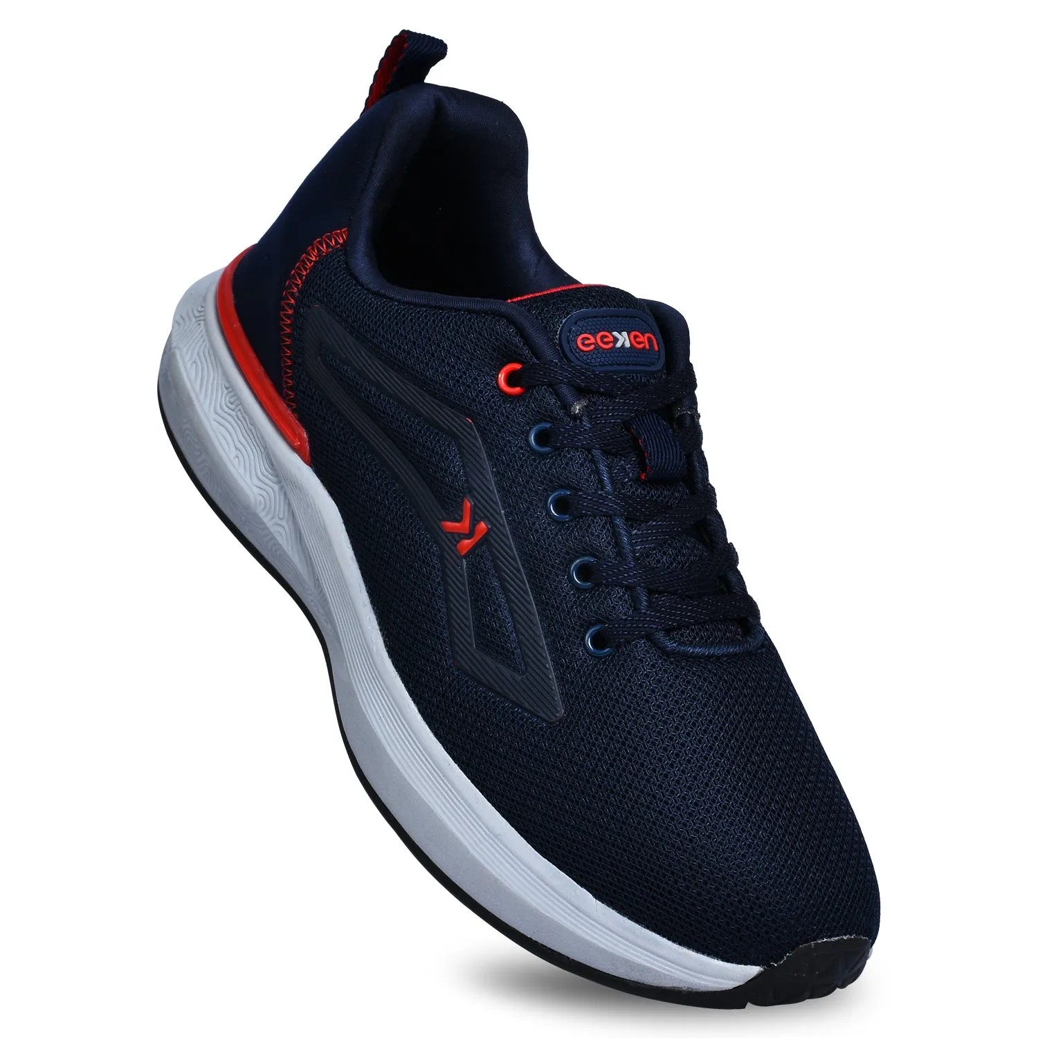 Eeken KESHGIA105 Navy Blue And Red Lightweight Anti-Skid Walking Shoes For Men 530 Running Shoes