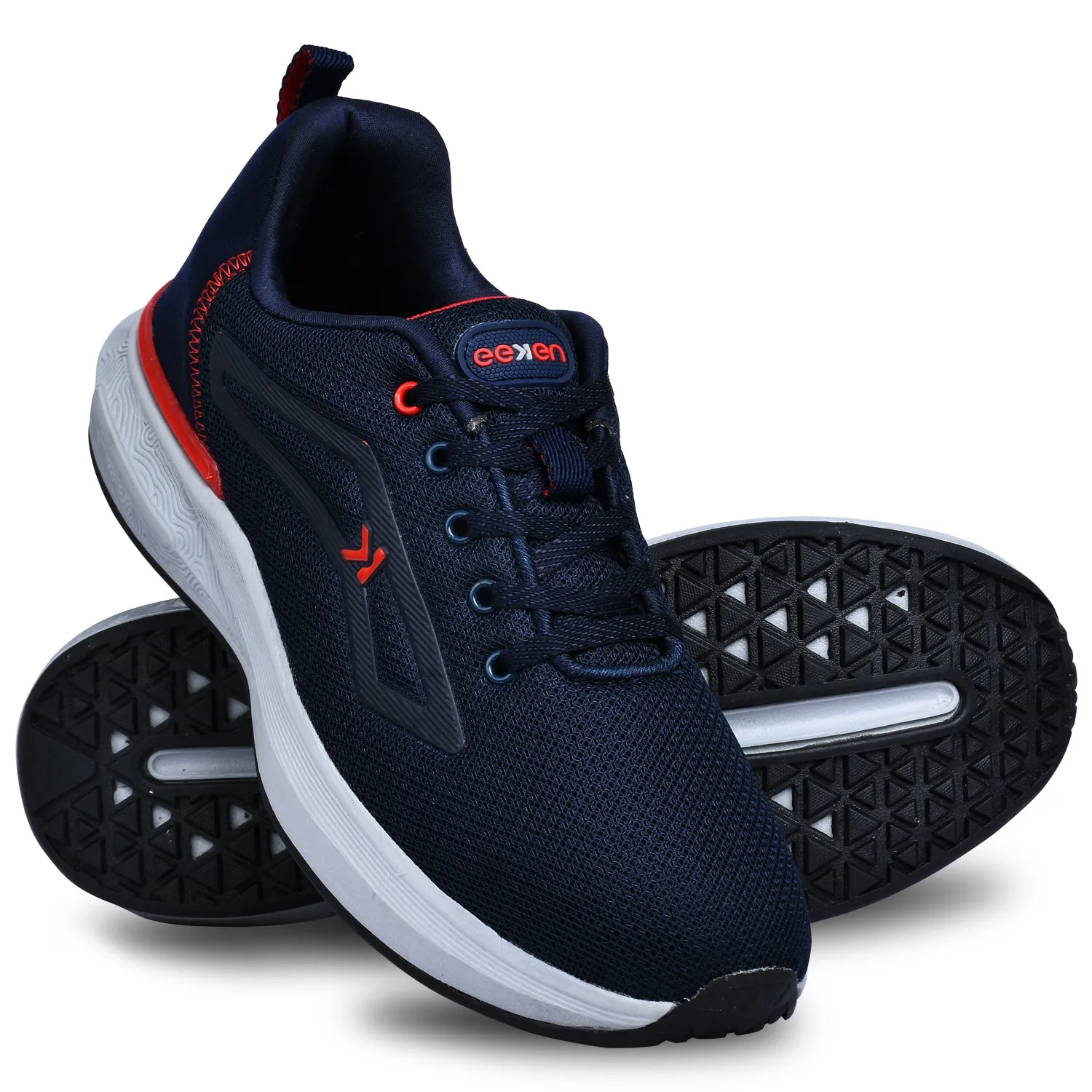 Eeken KESHGIA105 Navy Blue And Red Lightweight Anti-Skid Walking Shoes For Men Best Way To Wash Running Shoes