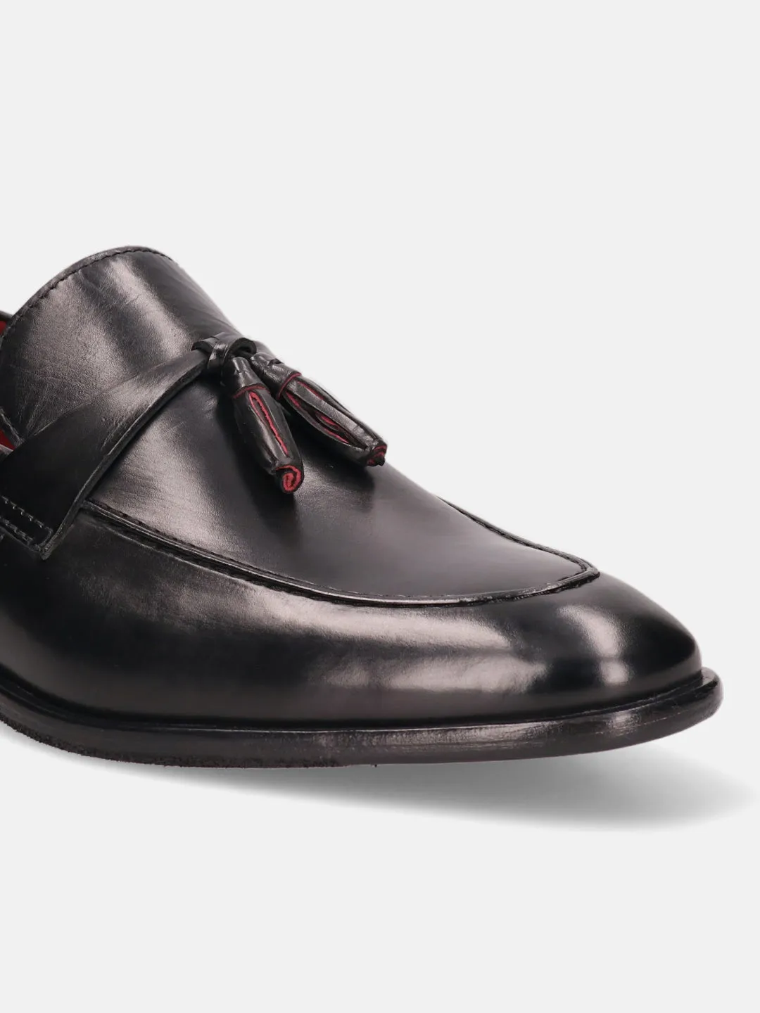 bugatti Black Premium Leather Loafers Cheap Penny Loafers