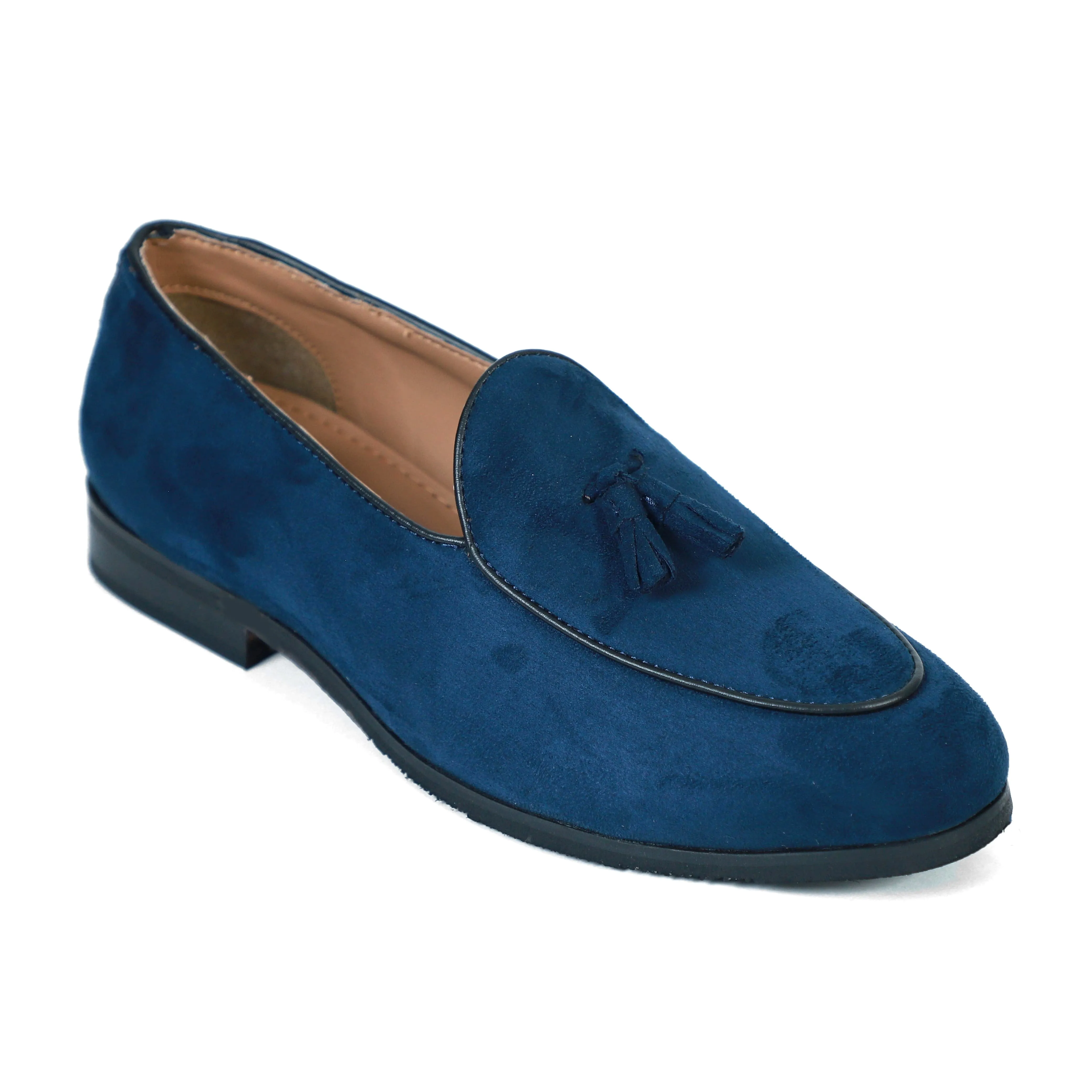 Target Slip On Shoes NICHE Blue Suede Tassel Loafers