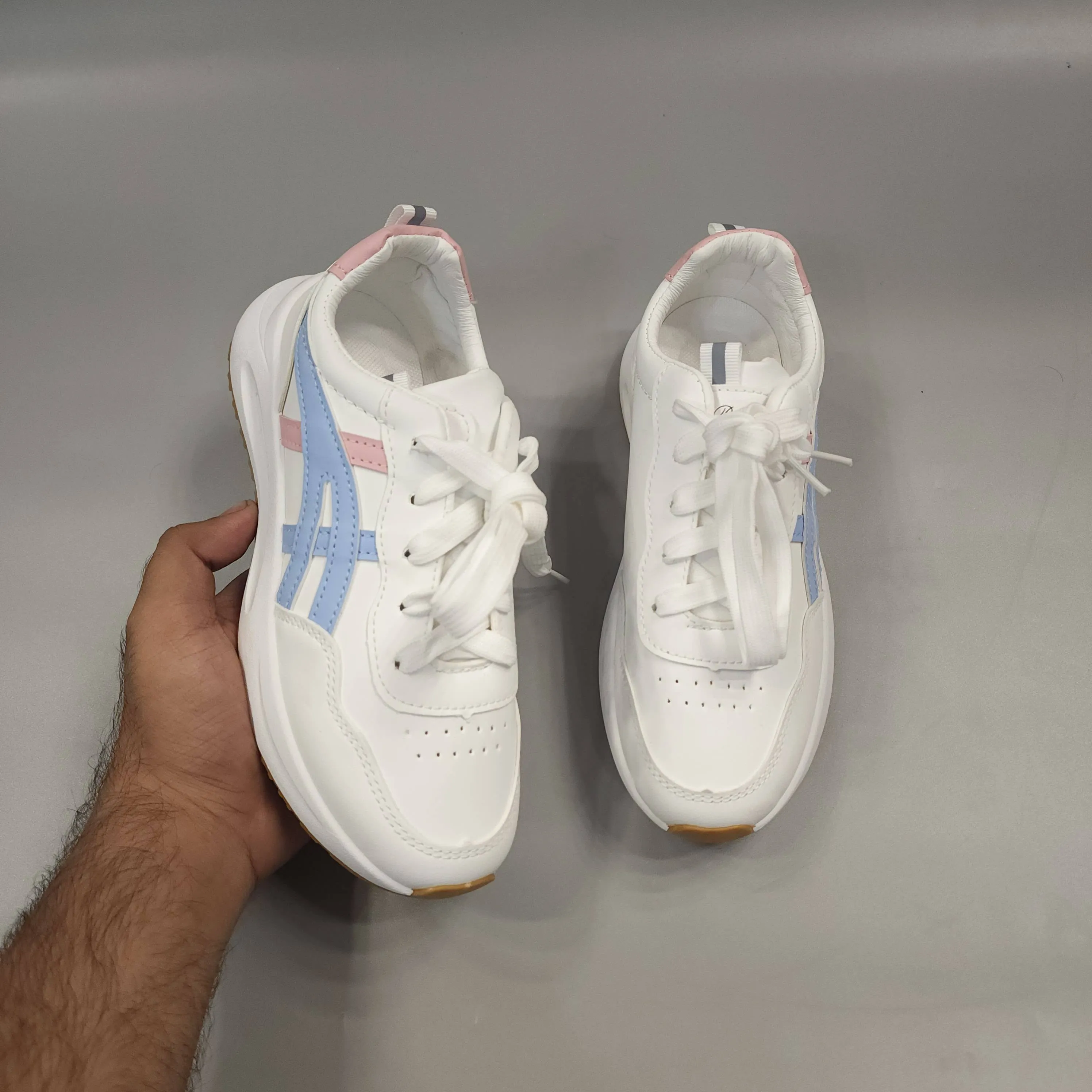 Kicks Sneakers Pink Blue Sneakers