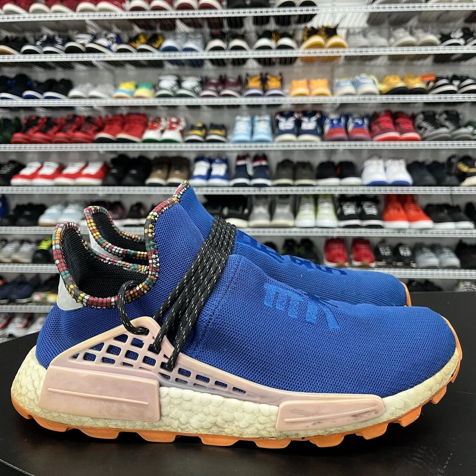 Adidas NMD Hu Pharrell Inspiration Pack Powder Blue EE7579 Men Size 11 No Insole Bad Bunny Shoes Adidas