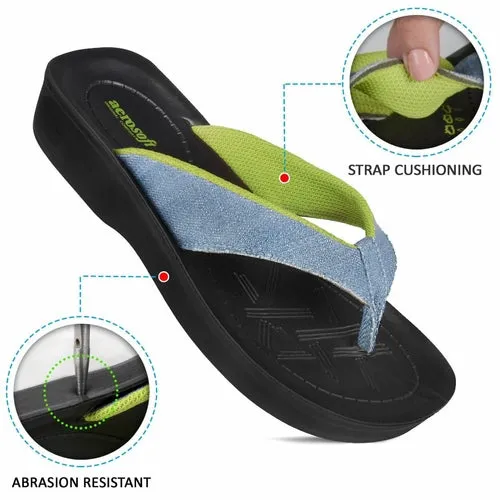Aerosoft Serge Comfortable Women Thong Sandals Feet Sweat Even In Flip Flops