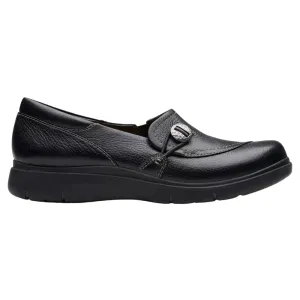 Best Buy Work Boots Clarks Certina Ease Black Leather Slip-On (Women's)
