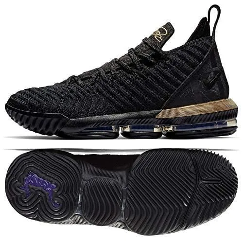 Nike Mens Lebron 16 Basketball Shoes (Black/Metallic Gold, 11 D(M) US) Asics Japan Wrestling Shoes Ex-eo