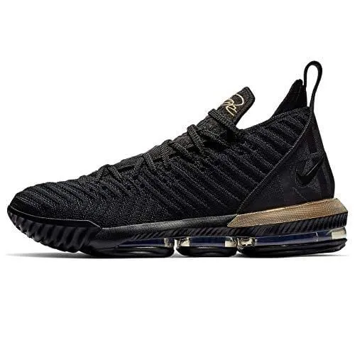 Asics Gel 7 Tennis Shoes Nike Mens Lebron 16 Basketball Shoes (Black/Metallic Gold, 11 D(M) US)