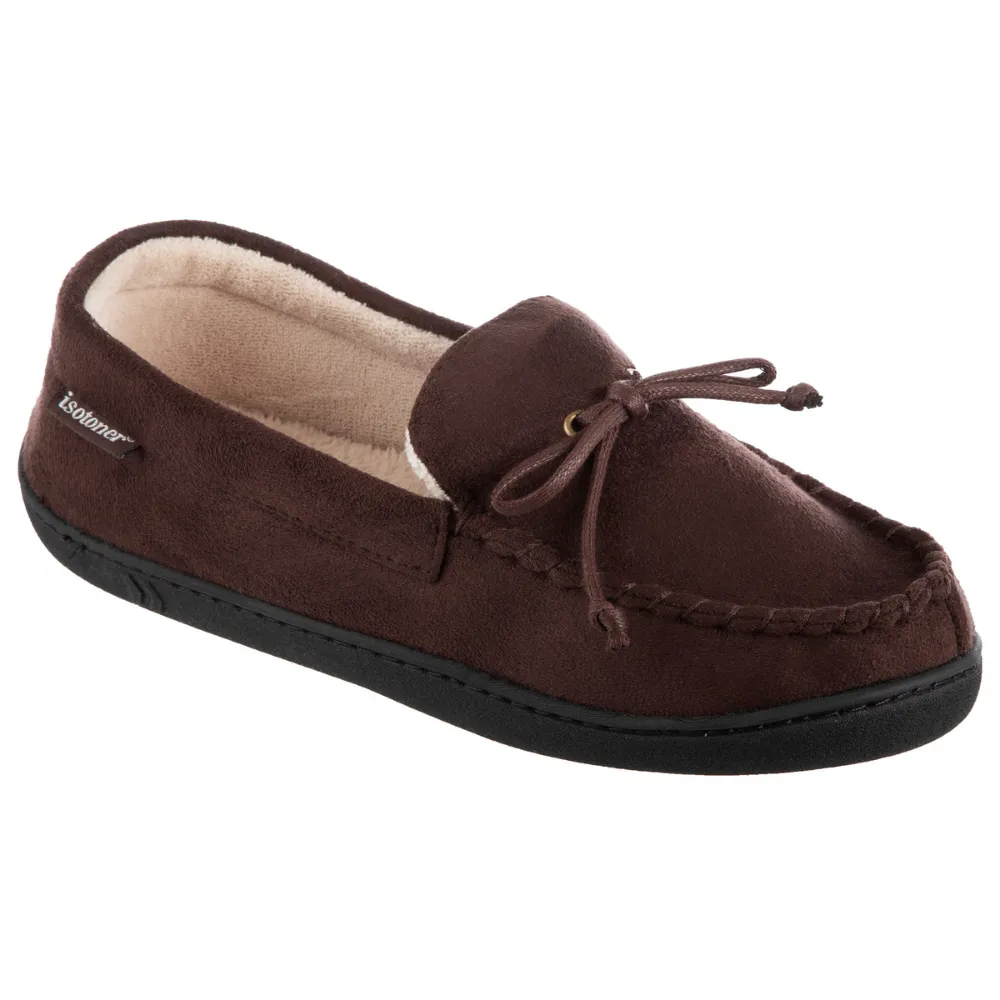 Slippers Open Toe Men's Microsuede Whipstitch Moccasins