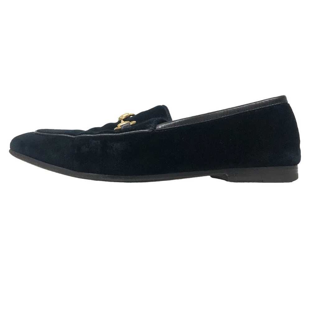 GUCCI loafers 431467 velvet black 35 1/2 Horsebit Women 35 1/2 Used Skolyx Loafers