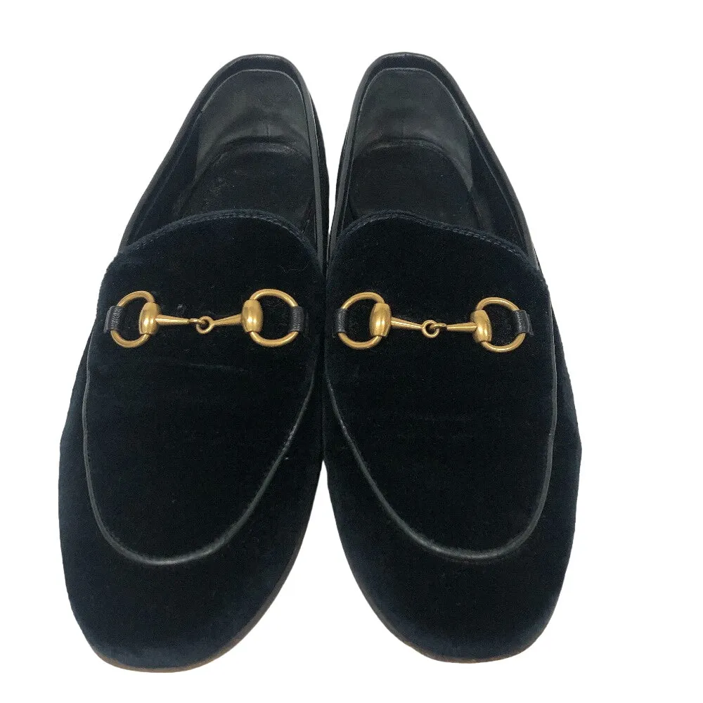 GUCCI loafers 431467 velvet black 35 1/2 Horsebit Women 35 1/2 Used Polo Ralph Lauren Alston Leather Penny Loafers