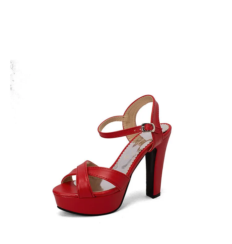 Women's Ankle Strap Chunky Heel Platform Sandals Dansko Sandals