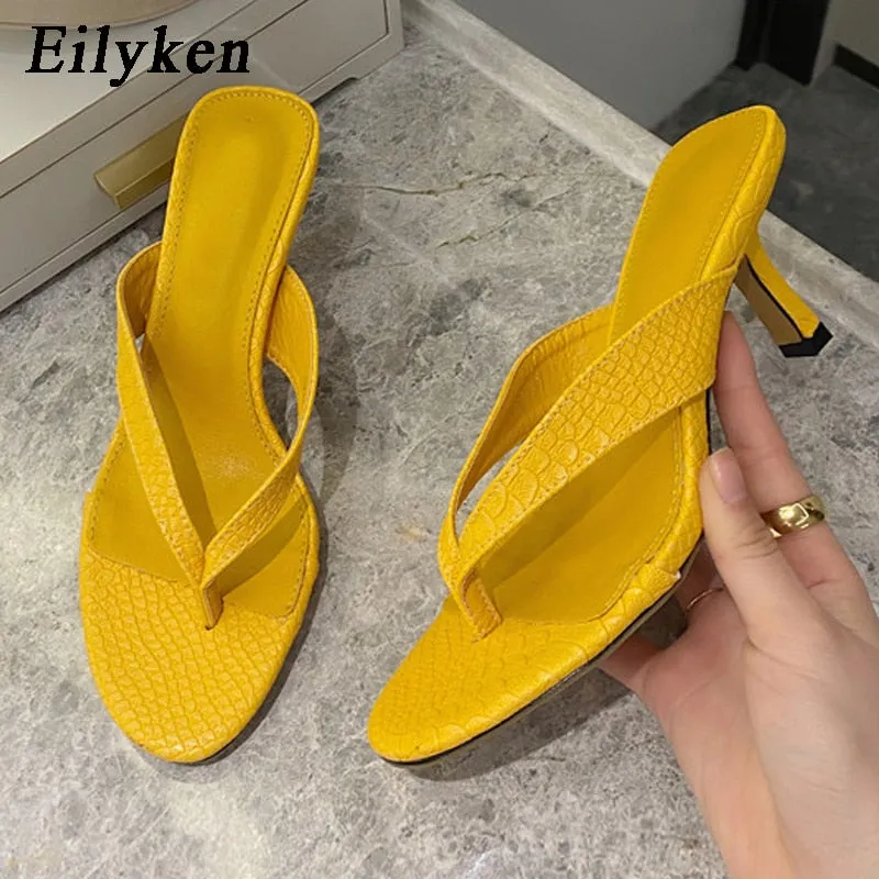 EILYKEN Brand New Thin High Heels Slides for Stylish Outdoor Wear Wizard Of Oz' Slippers Case