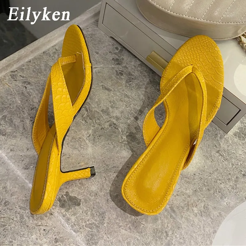 EILYKEN Brand New Thin High Heels Slides for Stylish Outdoor Wear Newborn Ballet Slippers