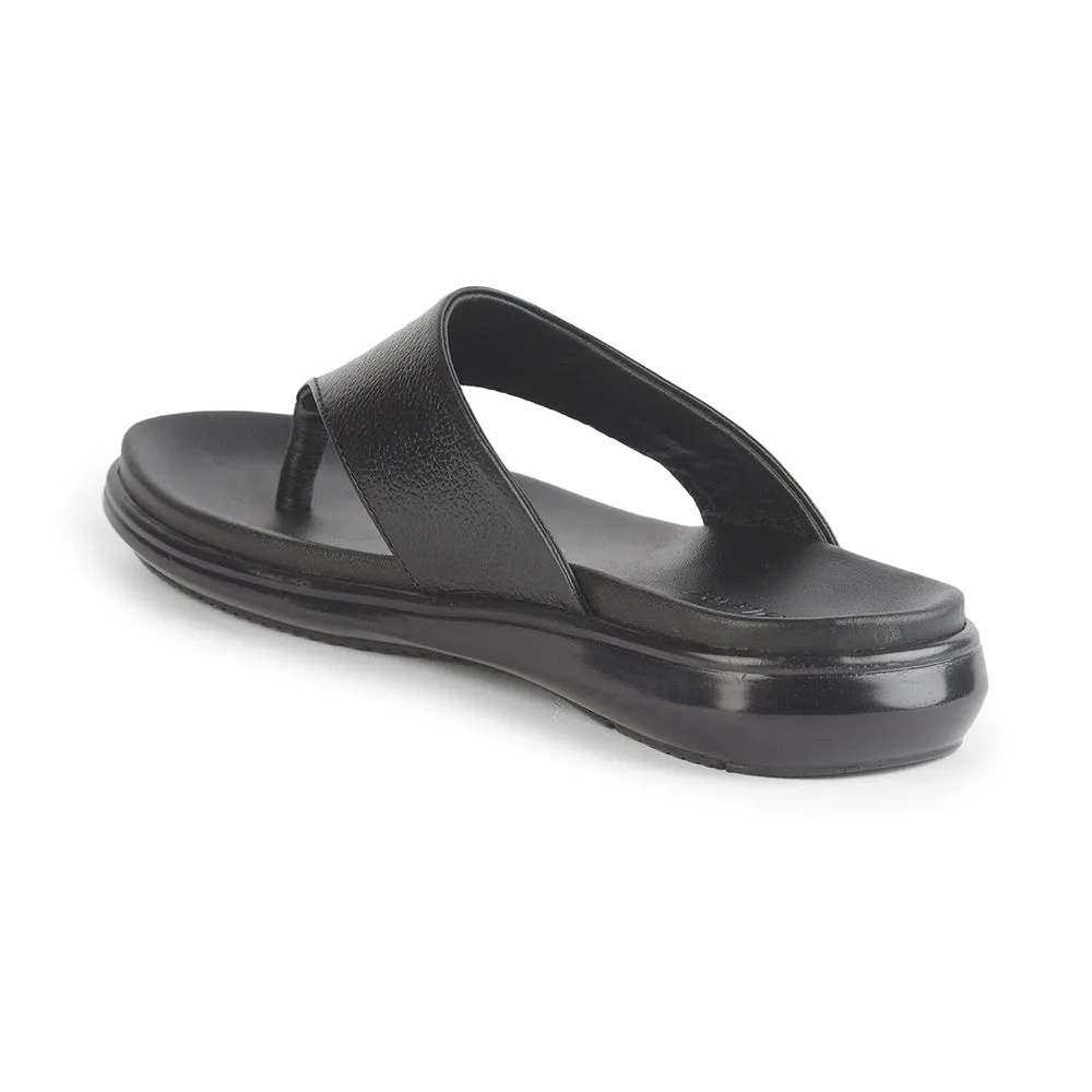 My Pillow Slides Healers Casual Black Slipper For Men MDL-05 By Liberty