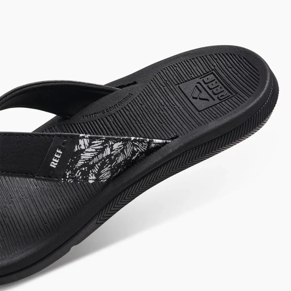 Flip Flops Image Reef - Women's Santa Ana Black/White