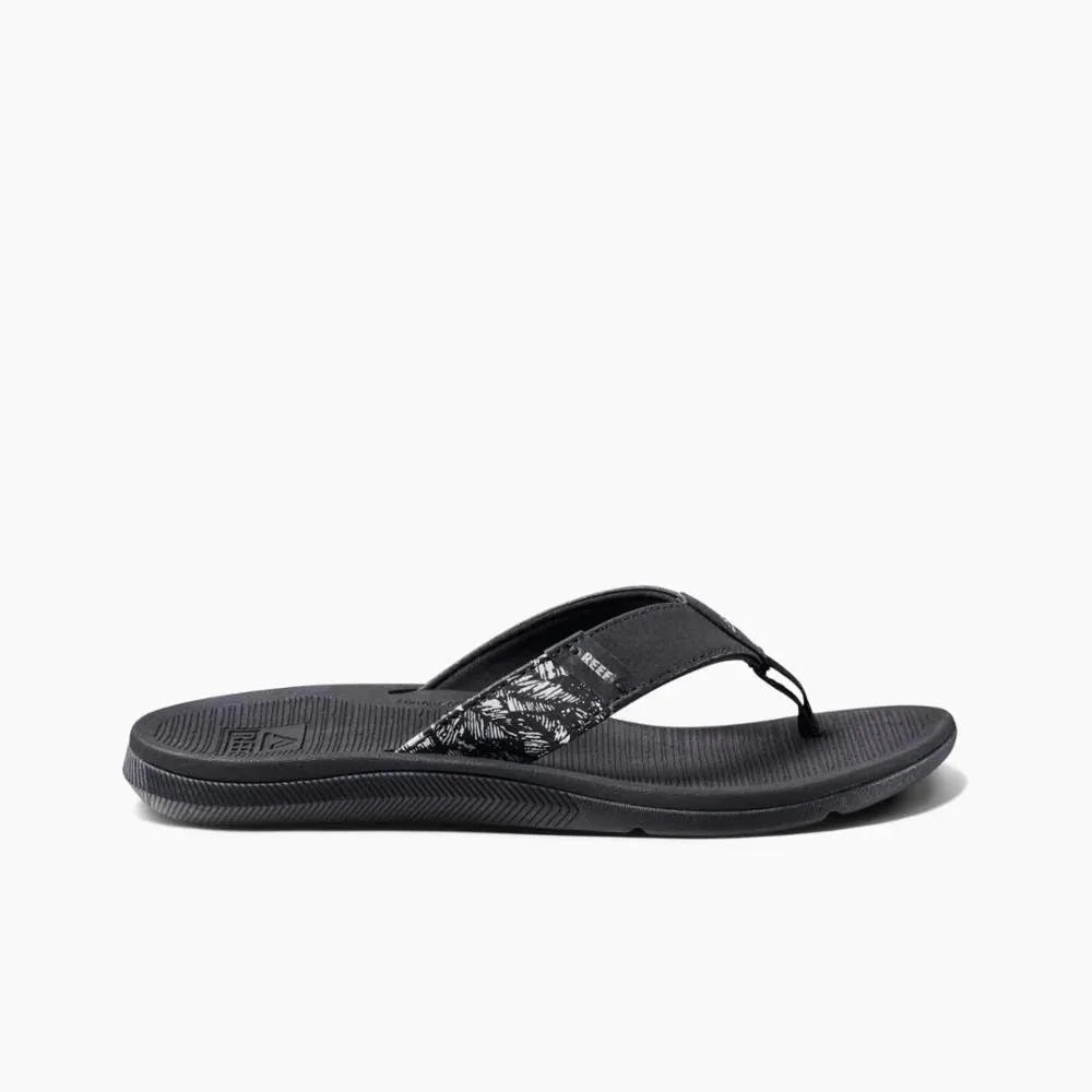 Reef - Women's Santa Ana Black/White Nice Feet Flip Flops