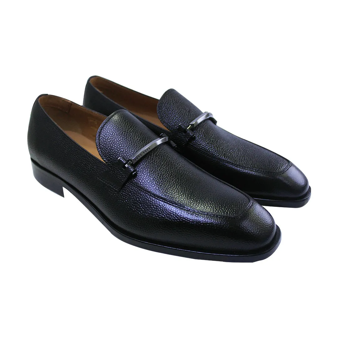 Boss Italian-made loafers in grained leather - TB1178 Vinnys Loafers