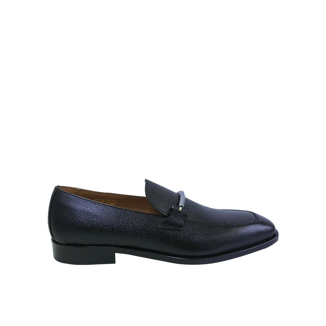 Smoking Loafers Boss Italian-made loafers in grained leather - TB1178