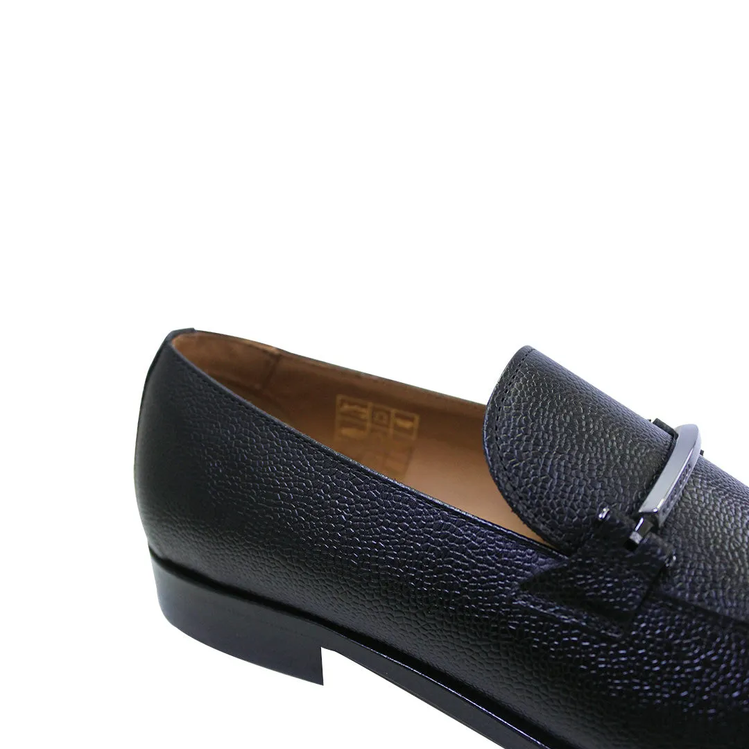 Bamboo Loafers Boss Italian-made loafers in grained leather - TB1178