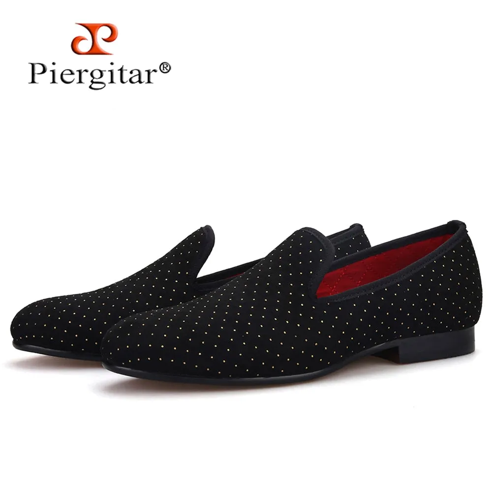 Loafers With Pearls Polka dots handmade casual loafers flats