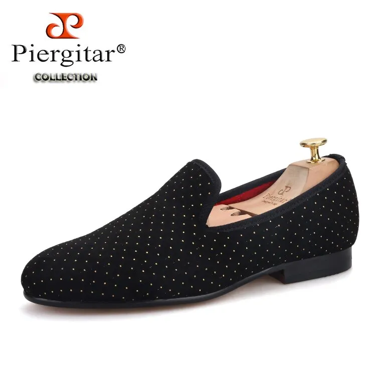 Shearling Lined Loafers Polka dots handmade casual loafers flats