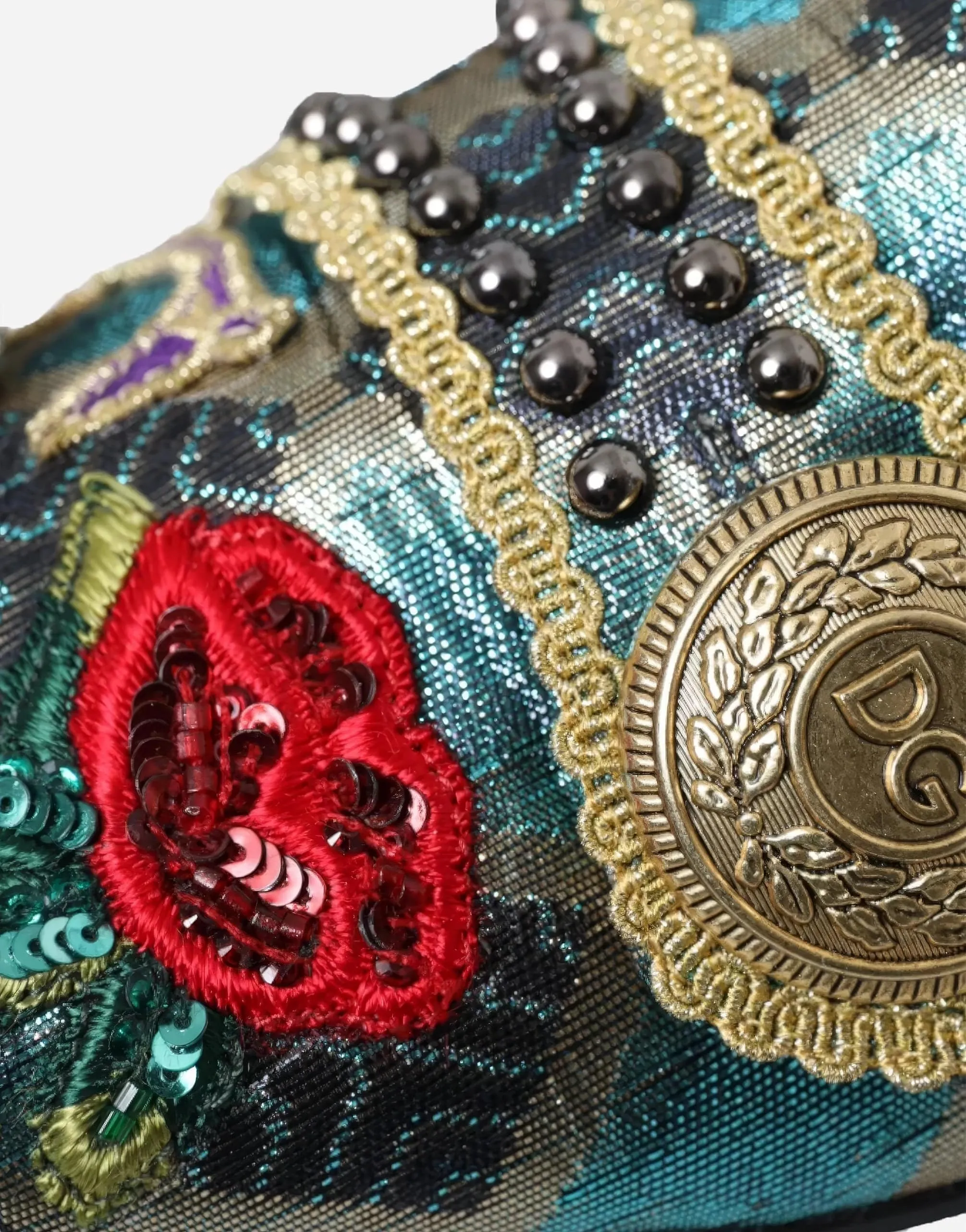 Jacquard Slippers With Embellishments Loafers Nyc