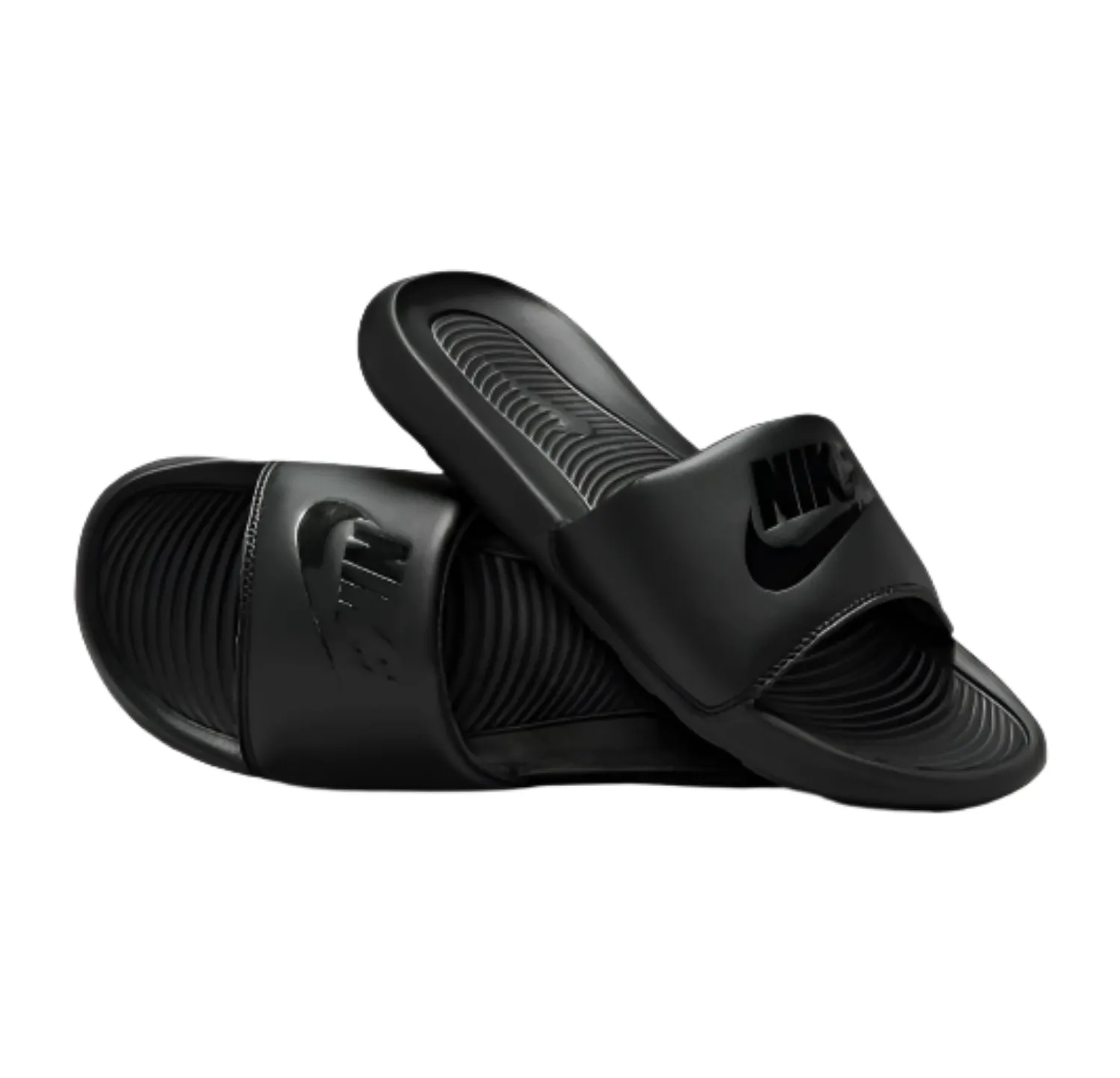 Asics Shoes Outlet Nike Victori One Slide - Black / Black