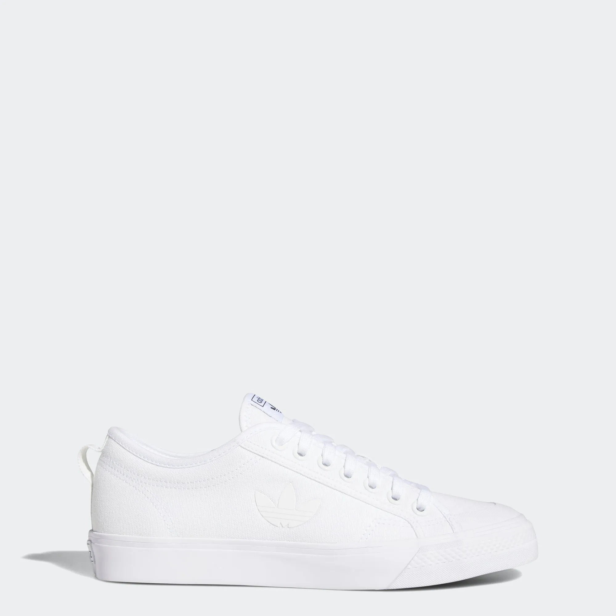Men's adidas Originals Nizza Trefoil Shoes White Shoes Like Adidas Campus