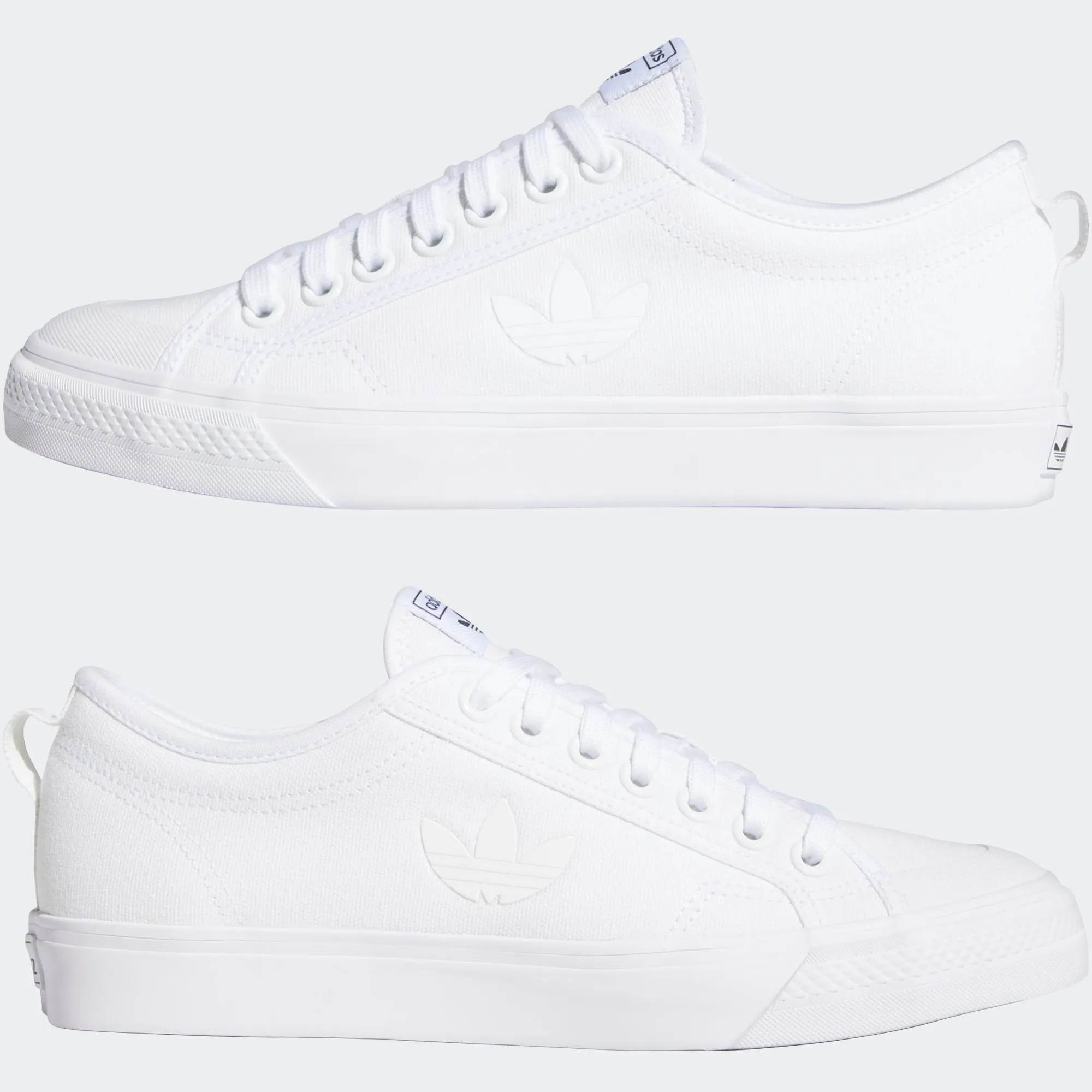 Men's adidas Originals Nizza Trefoil Shoes White Soccer Shoes Adidas F50