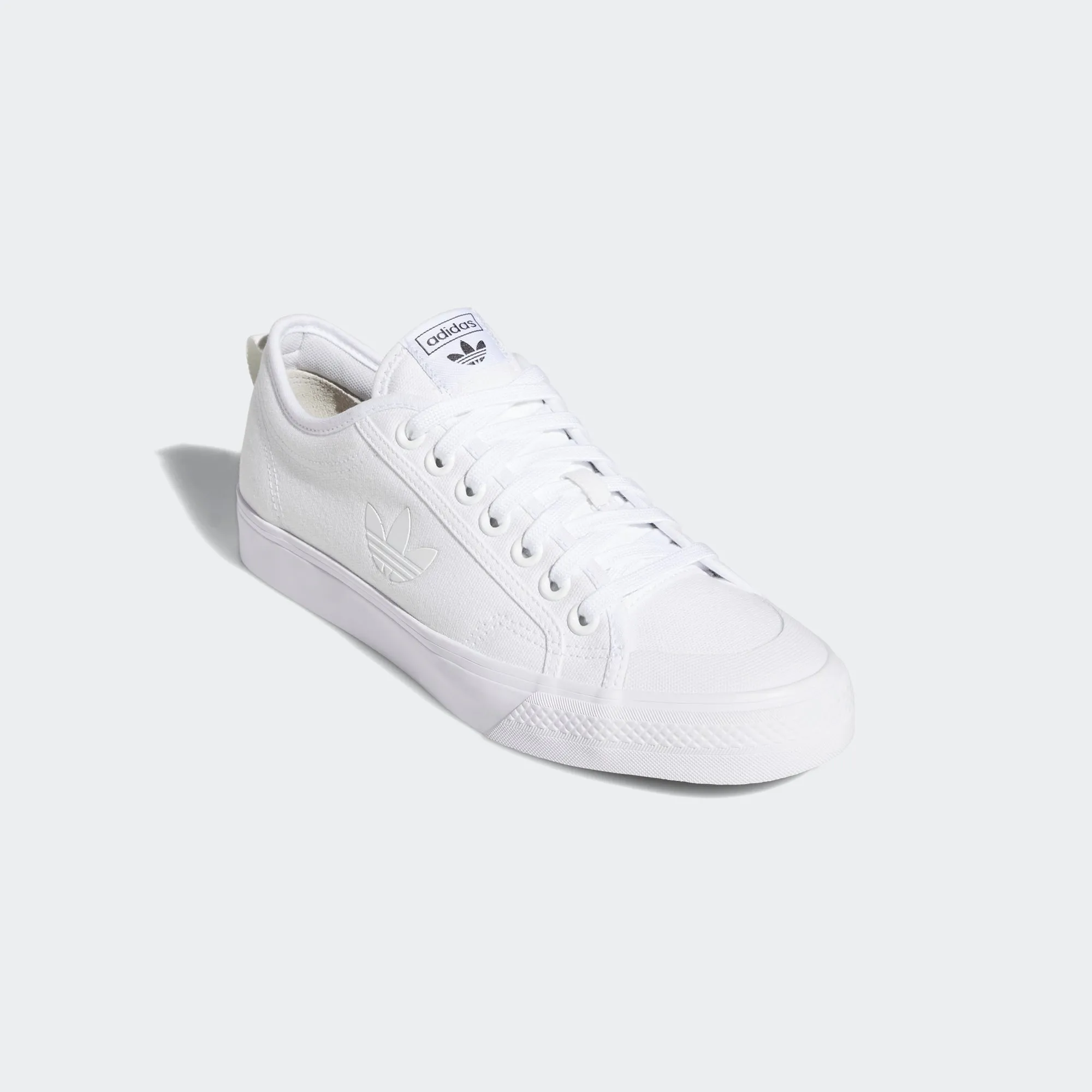 Men's adidas Originals Nizza Trefoil Shoes White Adidas Soccer Shoe