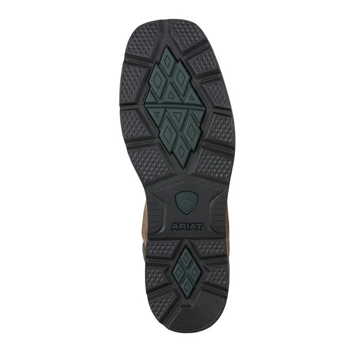 Flat Work Boots Men's Groundbreaker H20 Steel Toe Wide Square Toe Work Boot by Ariat 10015196