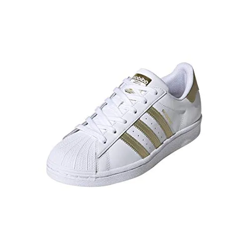 Adidas Supernova Solution Running Shoes adidas Originals Women's Superstar Sneaker, White/Gold Metallic/White, 9.5