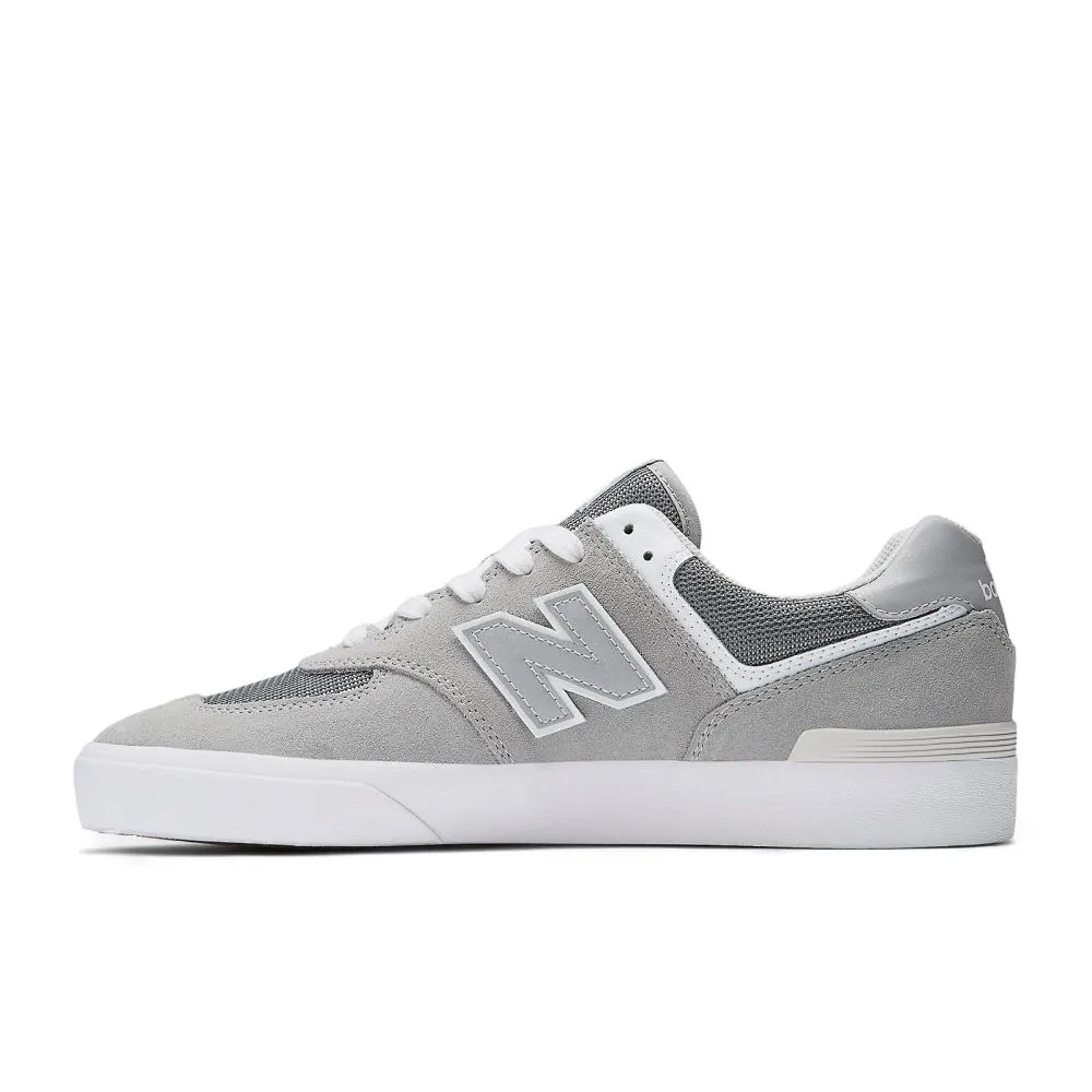 New Balance Numeric 574 Vulc Skate Shoe Grey / White New Balance Men's Heritage Golf Shoes