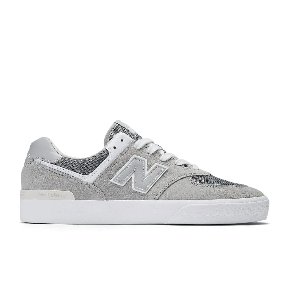 New Balance Numeric 574 Vulc Skate Shoe Grey / White Rainier Boots New Balance