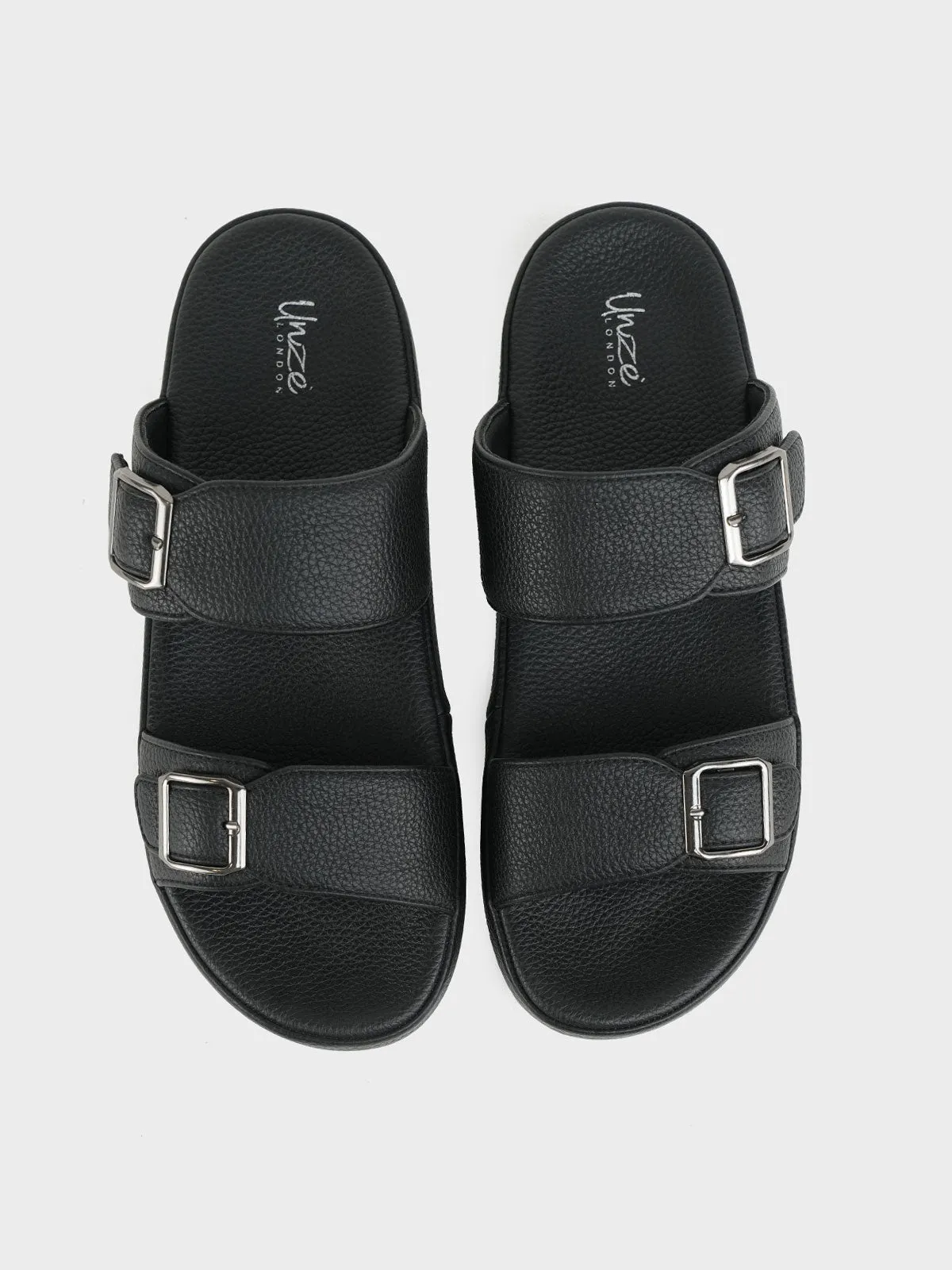 Men "KALEX" Casual Buckle Slippers Braided Slides