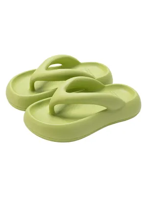 Women'S Solid Color Flip-Flop Carebear Slippers