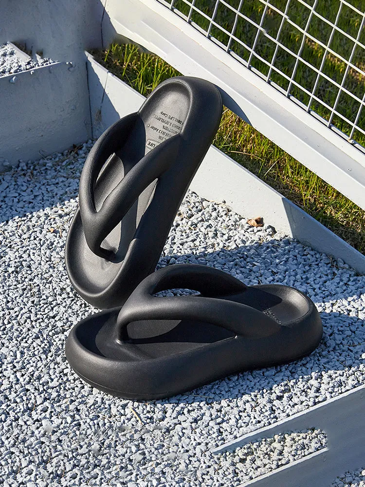 Women'S Solid Color Flip-Flop Feet Sweat In Slippers