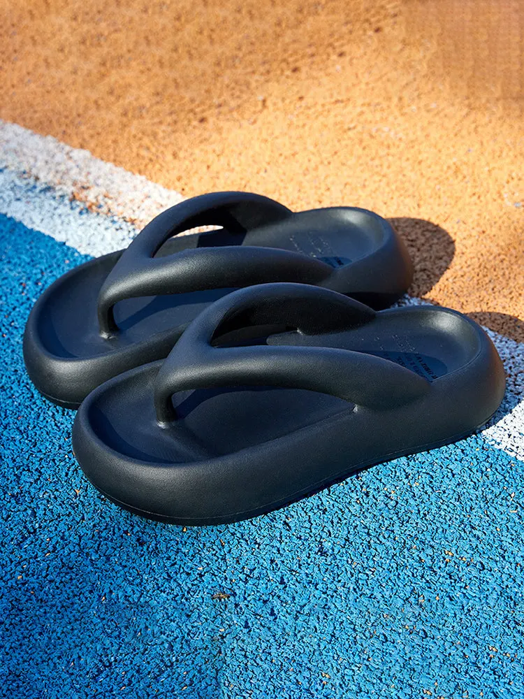 Snowflake Slippers Women'S Solid Color Flip-Flop