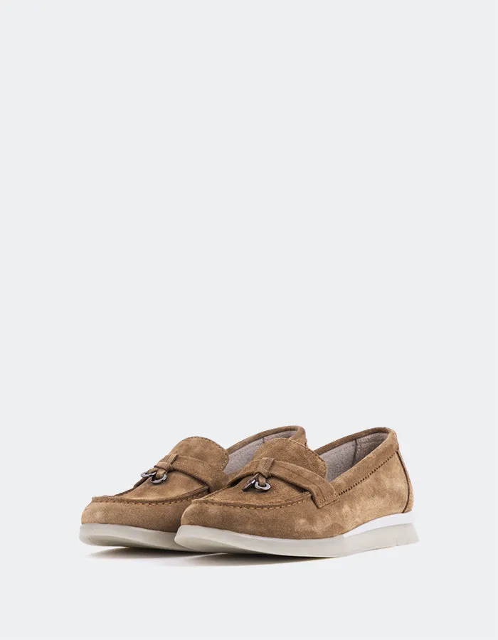 Everlane Cognac Suede Left Lane Loafers