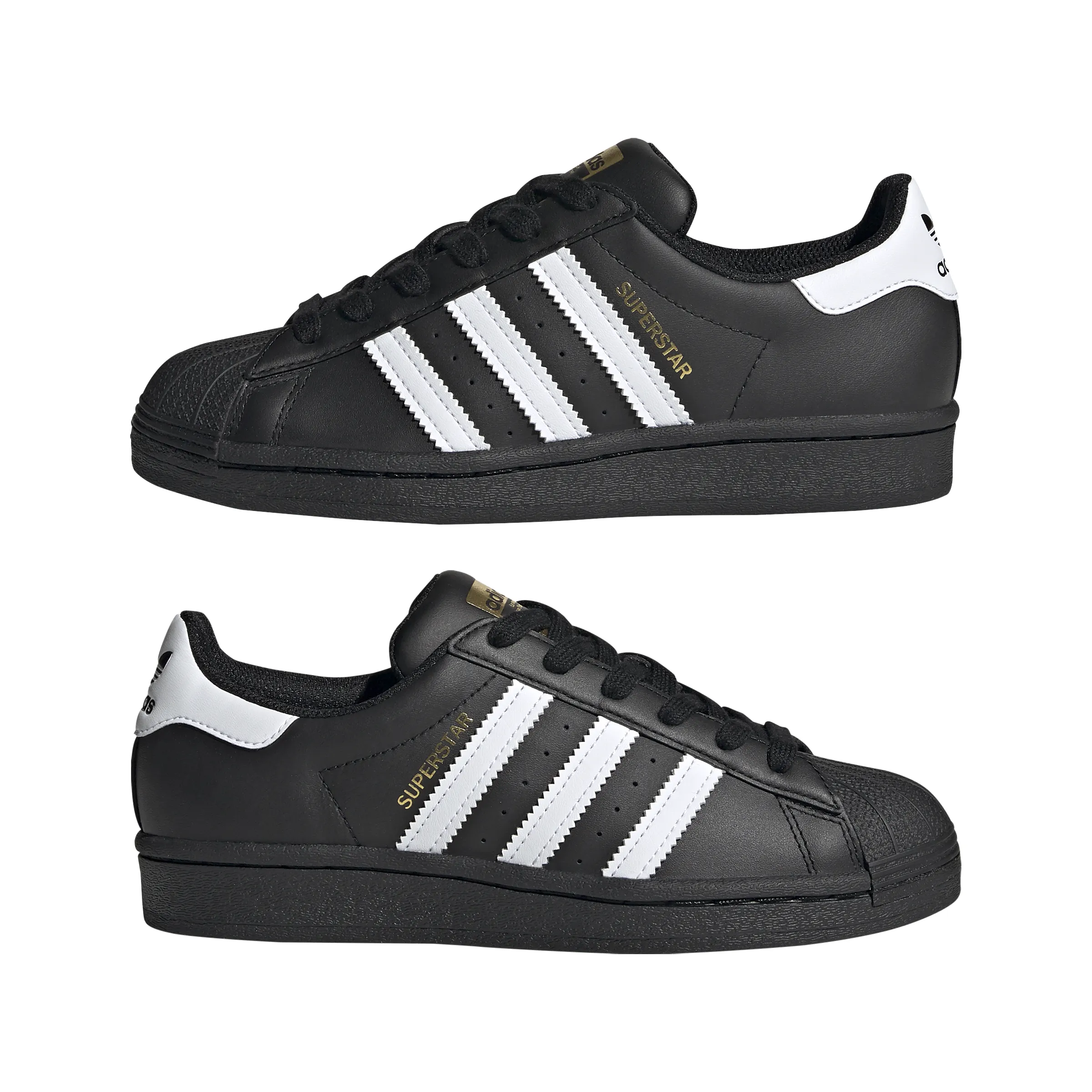 Adidas Formotion Shoes Big Kids' Adidas Superstar J "Core Black Cloud White"