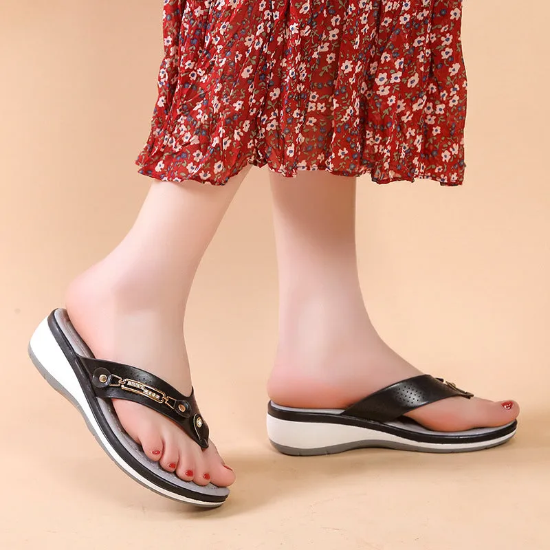 Slipper Sandals Women's Arch Support Soft Cushion Flip Flops Thong Sandals Slippers