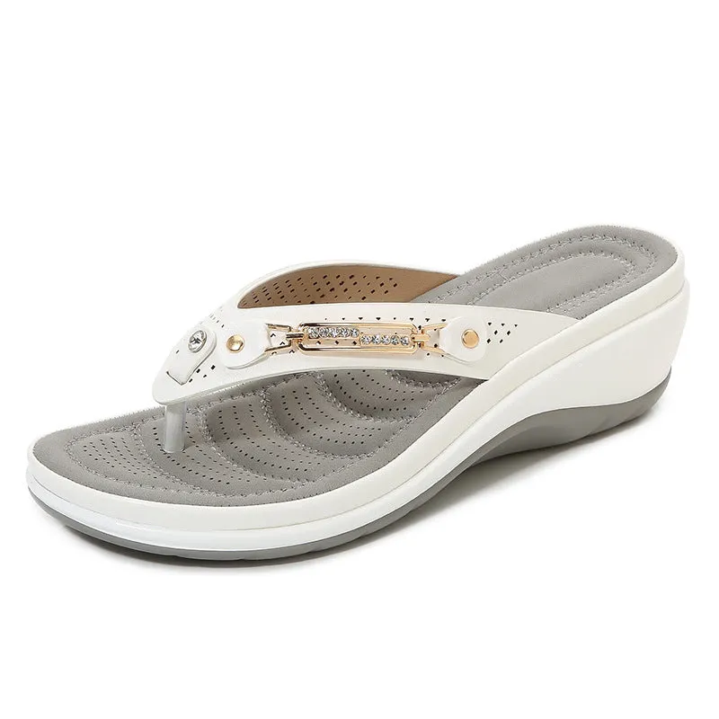 Women's Arch Support Soft Cushion Flip Flops Thong Sandals Slippers Extra Extra Wide Sandals