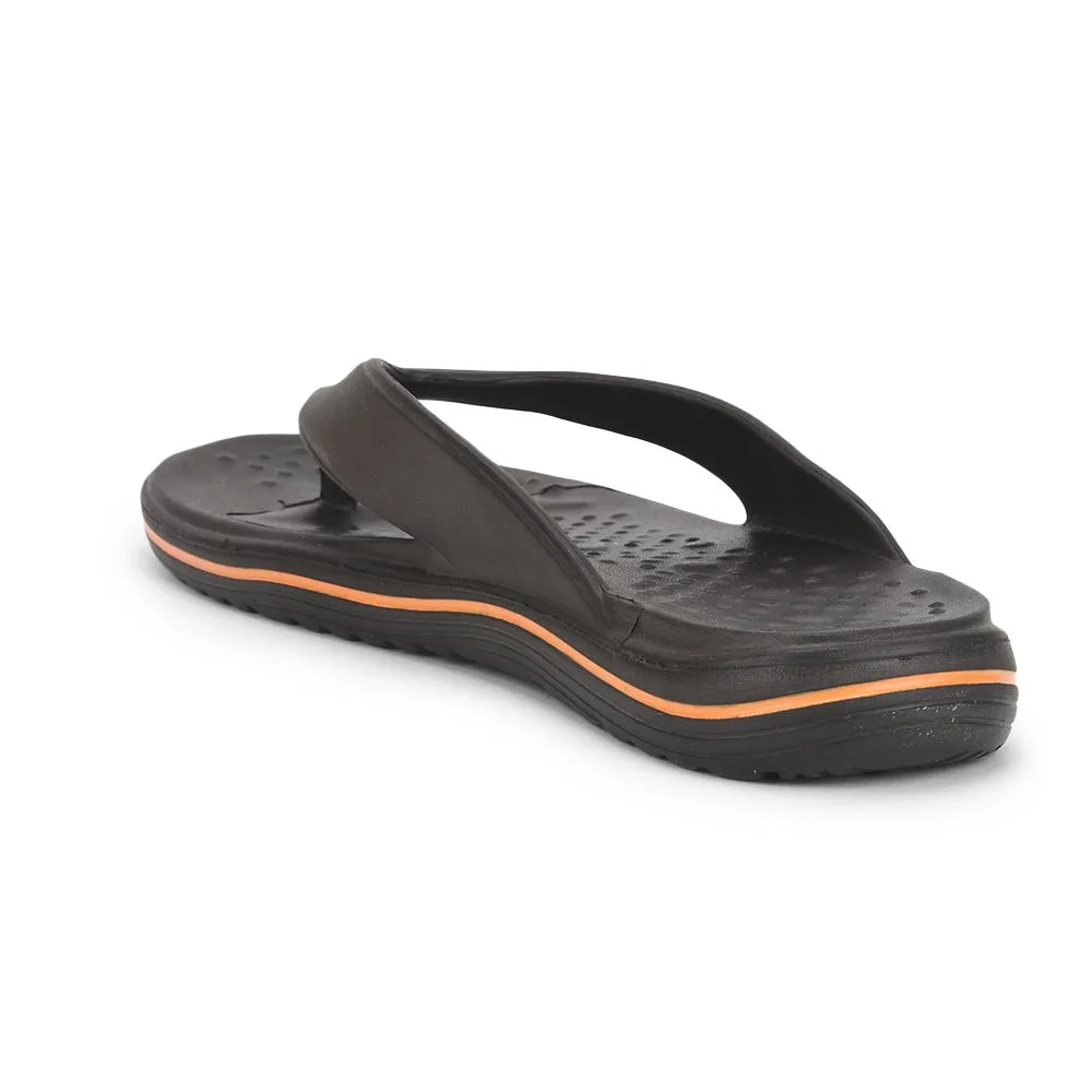 Designer Slides A-HA Casual Brown Flip Flop For Men BEACHTIME By Liberty