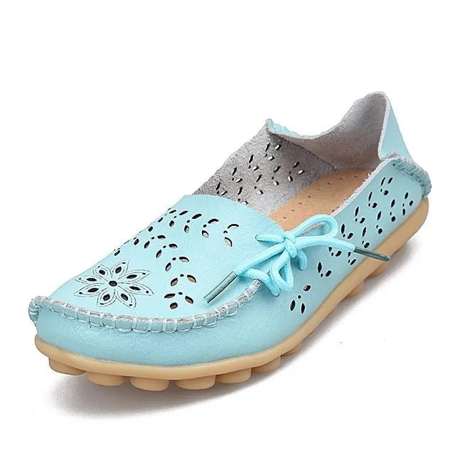 New Arrival Women Flats Shoes Women loafers Ladies Slip on Flats 9 color Genuine Leather Driving Shoes Women Shoes Johnston Murphy Sheepskin Loafers