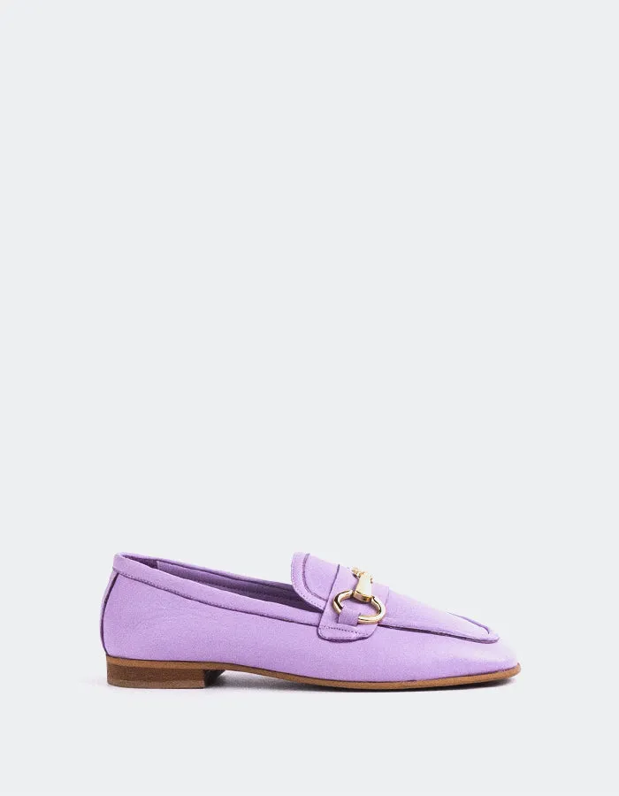 Fayette Lilac Leather Dune London Loafers